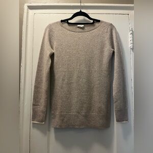 Club Monaco Cream Crew Neck Sweater